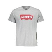 Levi's Grått Logot-shirt med rund hals Gray, Herr