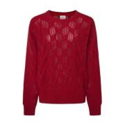 Pepe Jeans Röd Hedra Crew Neck Sweater Red, Dam