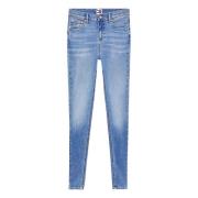 Tommy Hilfiger Skinny Denim Jeans med Distressed Detaljer Blue, Dam