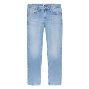 Tommy Hilfiger Slim Fit Denim Jeans med Distressed Front Blue, Herr