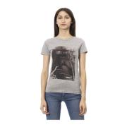 Trussardi Kortärmad Rund Hals T-shirt Gray, Dam