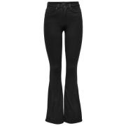 Only Boot-cut Jeans Black, Dam