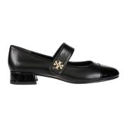 Tory Burch Mary Jane Häl Ballett Black, Dam