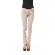 Byblos Slim Fit Byxor med Fickor Beige, Dam