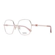 Max Mara Rose Gold Metall Optiska Bågar Pink, Dam