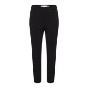 InWear Slim Svarta Byxor Ziggiiw Stil Black, Dam