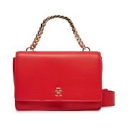 Tommy Hilfiger Elegant Crossbody Väska för Kvinnor Red, Dam