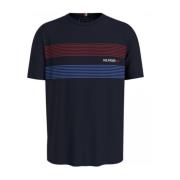 Tommy Hilfiger Herr Chest Tee 85 T-shirt Blue, Herr