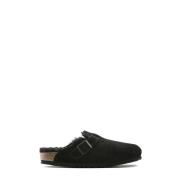 Birkenstock Sandaler Boston Shearling Black, Herr