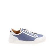 Testoni Tryckt Canvas Mocka Sneaker Multicolor, Dam