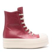 Rick Owens Läder Mega Bumper Sneakers Pink, Dam