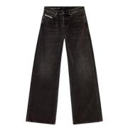 Diesel Vintage Svarta Denimbyxor Black, Dam