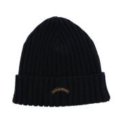 Paul & Shark Ull Logo Broderad Beanie Black, Herr