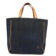 Burberry Vintage Pre-owned Canvas handvskor Blue, Dam