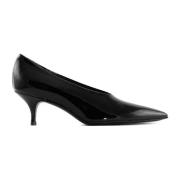 Guglielmo Rotta Svarta Läderpumps 4,5cm Klack Black, Dam