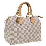 Louis Vuitton Vintage Pre-owned Canvas handvskor White, Dam