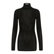 Karen by Simonsen Meteorit Turtleneck Top & T-Shirt Black, Dam