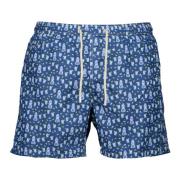 MC2 Saint Barth Lightning Micro Fantasy Badshorts Blå Blue, Herr