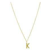 Vedder & Vedder Bubble Letter Halsband Guld Yellow, Dam