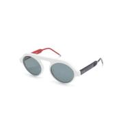 Thom Browne Vita Runda Solglasögon White, Unisex