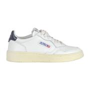 Autry Lädersneakers med Broderad Logotyp White, Dam