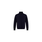 Herno Ull Turtleneck Stickad Tröja Blue, Herr