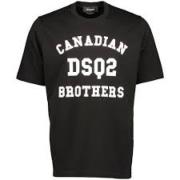 Dsquared2 Casual Bomull T-shirt Black, Herr