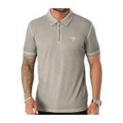 Guess Polo med dragkedja - Beige Gray, Herr