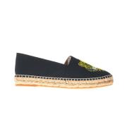 Kenzo Klassiska Tiger Espadrilles i Svart Black, Dam