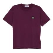 Stone Island Lila T-shirts och Polos Purple, Herr