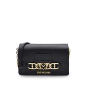 Love Moschino Ikoniskt Logo Crossbody-väska Black, Dam