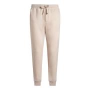 Etro Jogging Wool Trousers with Embroidery Beige, Herr