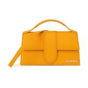 Jacquemus Orange Läderhandväska Snygg Design Orange, Dam