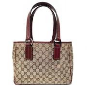 Gucci Vintage Pre-owned Canvas gucci-vskor Beige, Dam