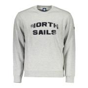 North Sails Grå Långärmad Crewneck Sweatshirt Gray, Herr