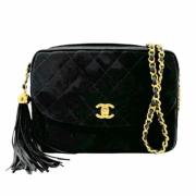 Chanel Vintage Pre-owned Mocka chanel-vskor Black, Dam