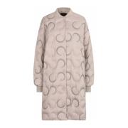 Masai Ren Cashmere Jacka med Broderade Detaljer Beige, Dam