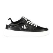 Calvin Klein Sportiga Svarta Sneakers med Kontrastdetaljer Black, Dam