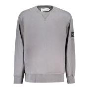 Calvin Klein Grå Sweatshirt med Logo Gray, Herr