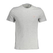 Guess Gr Slim Fit Logo Tee fr Mn Gray, Herr