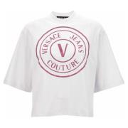 Versace Jeans Couture Stiliga T-shirts och Polos White, Dam