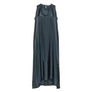 Acne Studios Krusad Midi Klänning Gray, Dam