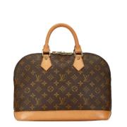 Louis Vuitton Vintage Pre-owned Canvas handvskor Brown, Dam