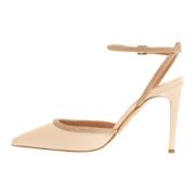 Ninalilou Ivory Nappa Slingback Sandaler Beige, Dam