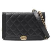 Chanel Vintage Pre-owned Laeder chanel-vskor Black, Dam