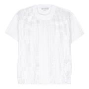 Junya Watanabe Kräm Vit Öppenstickad Topp White, Dam