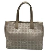 Chanel Vintage Pre-owned Canvas chanel-vskor Beige, Dam