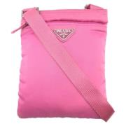 Prada Vintage Pre-owned Canvas prada-vskor Pink, Dam