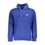 U.s. Polo Assn. Blå Hoodie med Centrala Fickor Blue, Herr