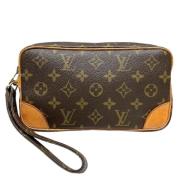 Louis Vuitton Vintage Pre-owned Canvas kuvertvskor Brown, Dam